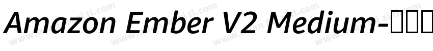 Amazon Ember V2 Medium字体转换